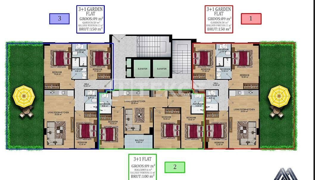 Apartamento en Alanya, Turquia, 100 m² - imagen 19