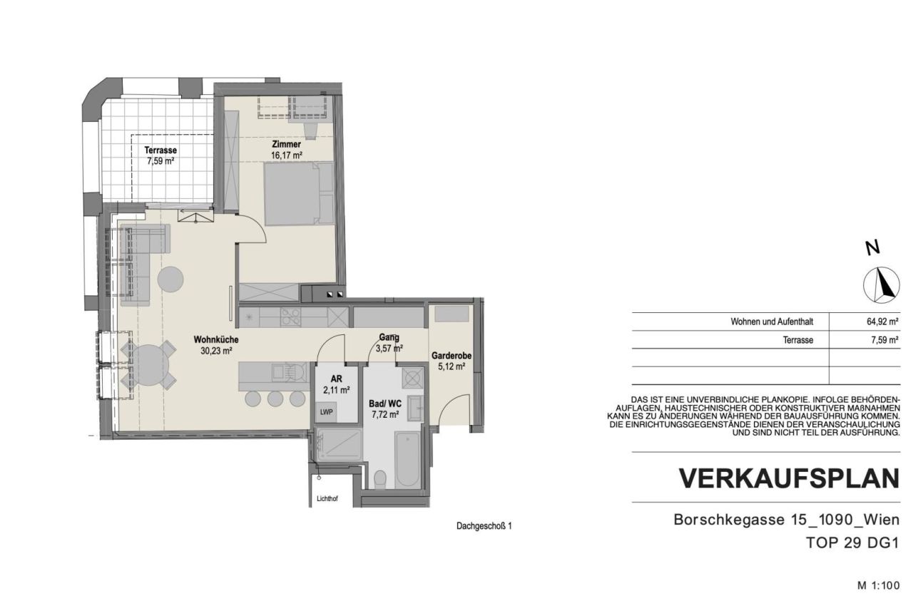 Wohnung in Wien, Österreich, 63.35 m² - Foto 12