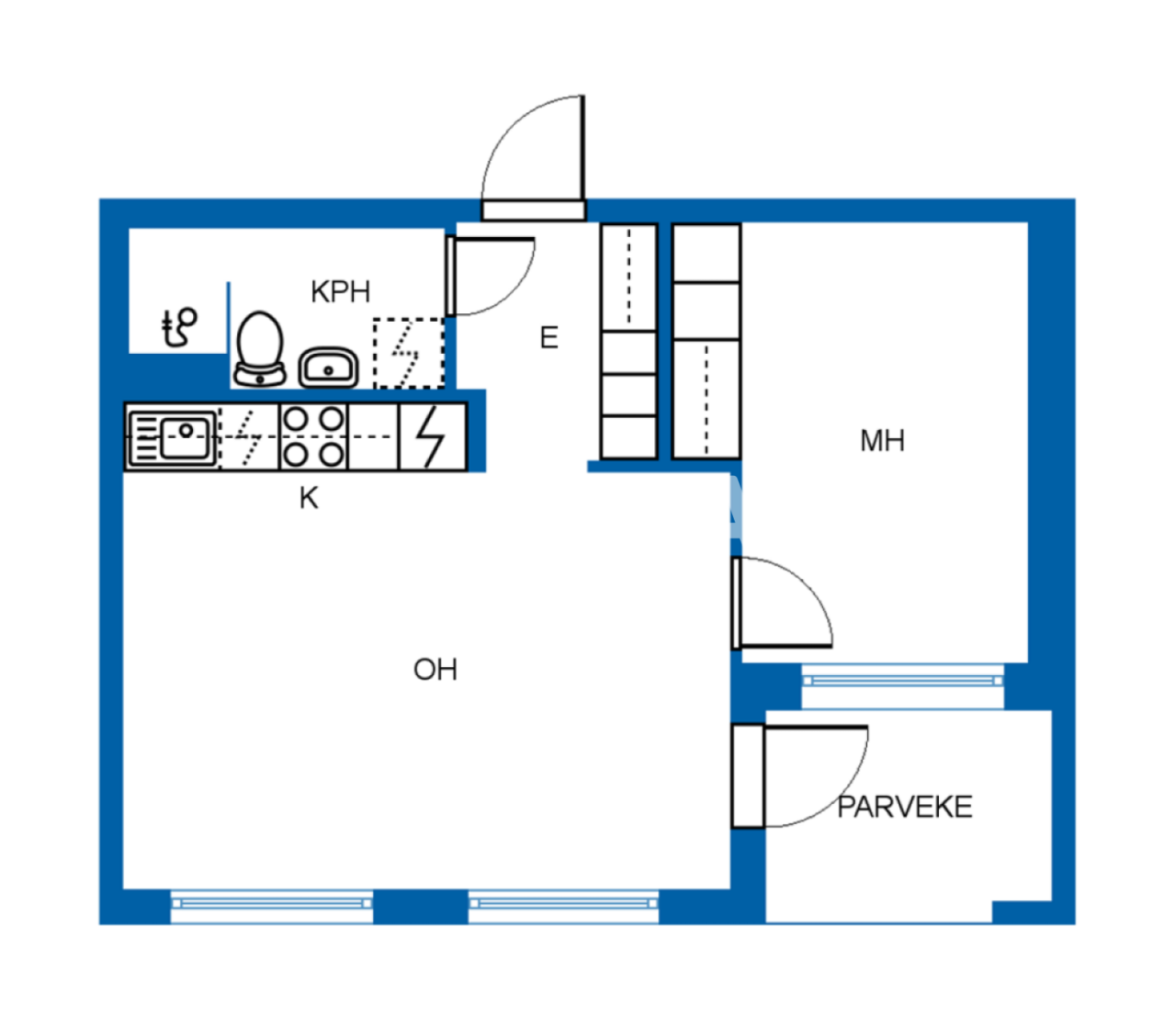 Apartment in Helsinki, Finland, 49 m² - picture 2