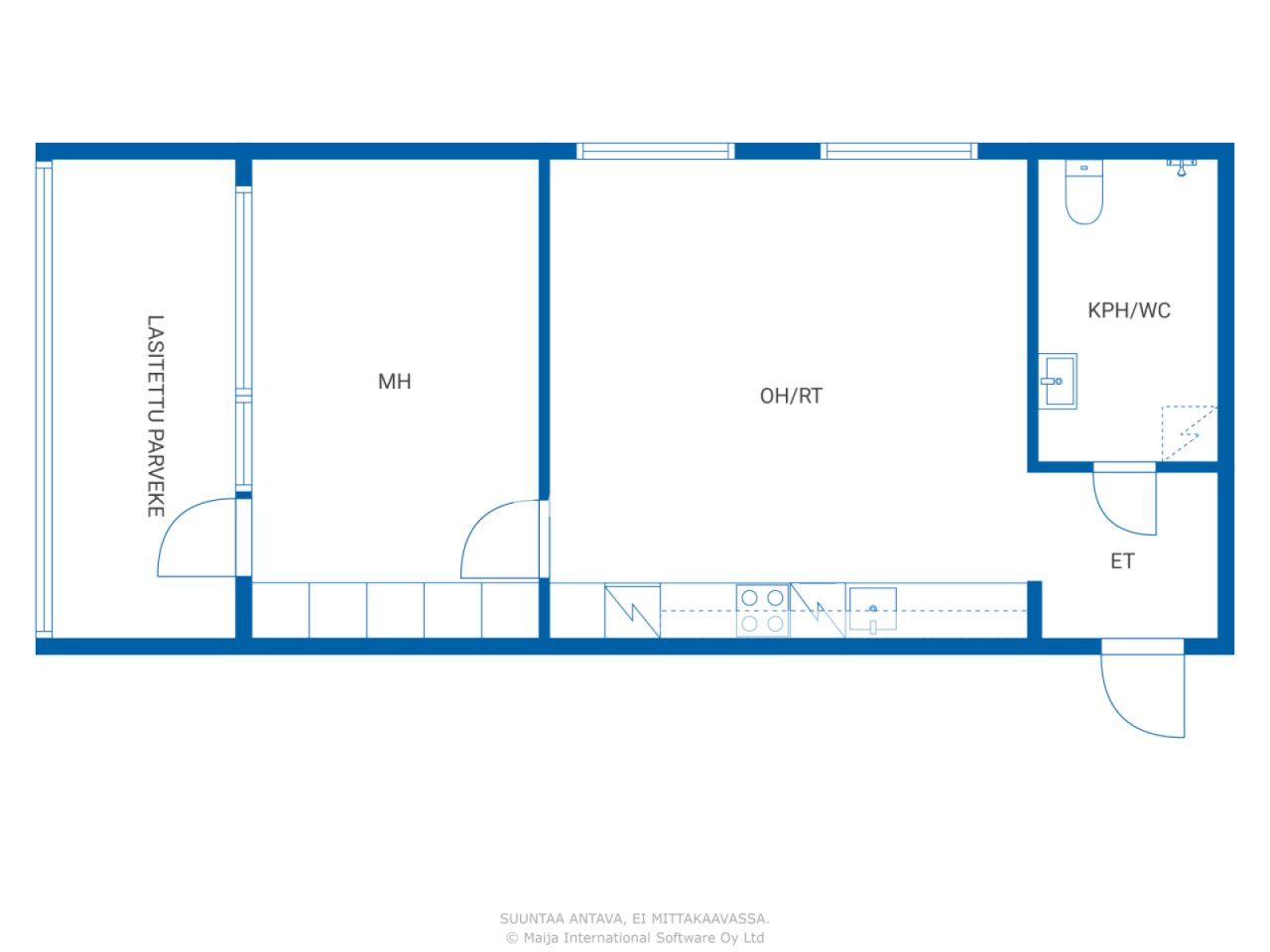 Appartamenti a Lahti, Finlandia, 39.5 m² - foto 2
