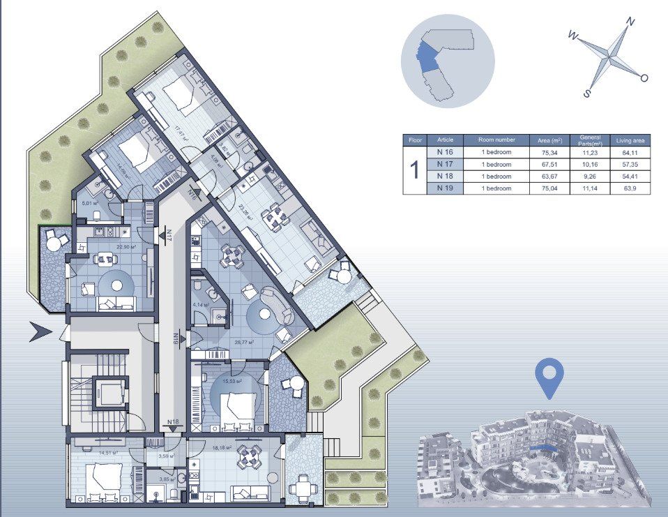 Appartamenti a Kosharitsa, Bulgaria, 62 m² - foto 4