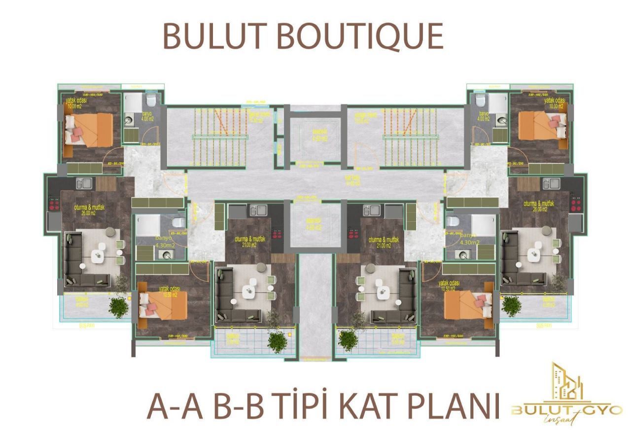 Flat in Mersin, Turkey, 44 m² - picture 11