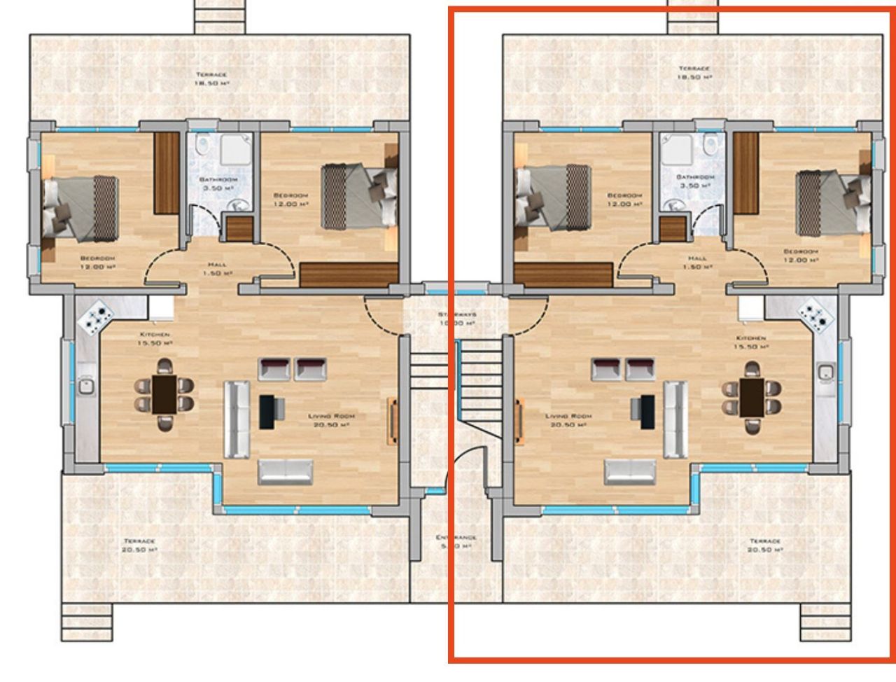 Appartamento a İskele, Cipro, 100 m² - foto 14