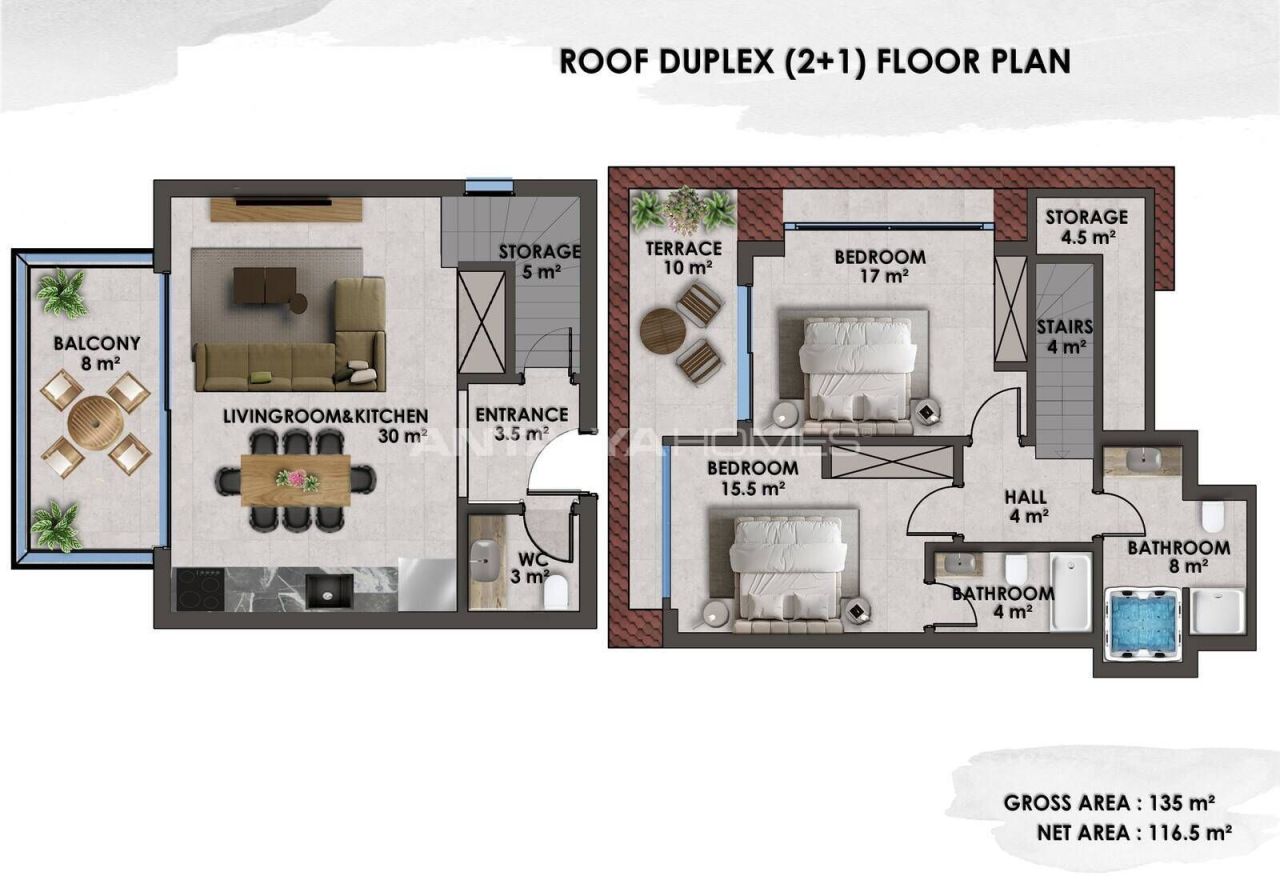 Apartamento en Alanya, Turquia, 56 m² - imagen 19
