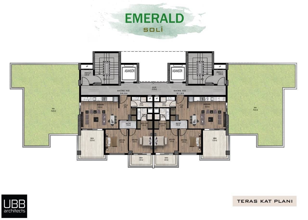 Appartement à Mersin, Turquie, 70 m² - image 4
