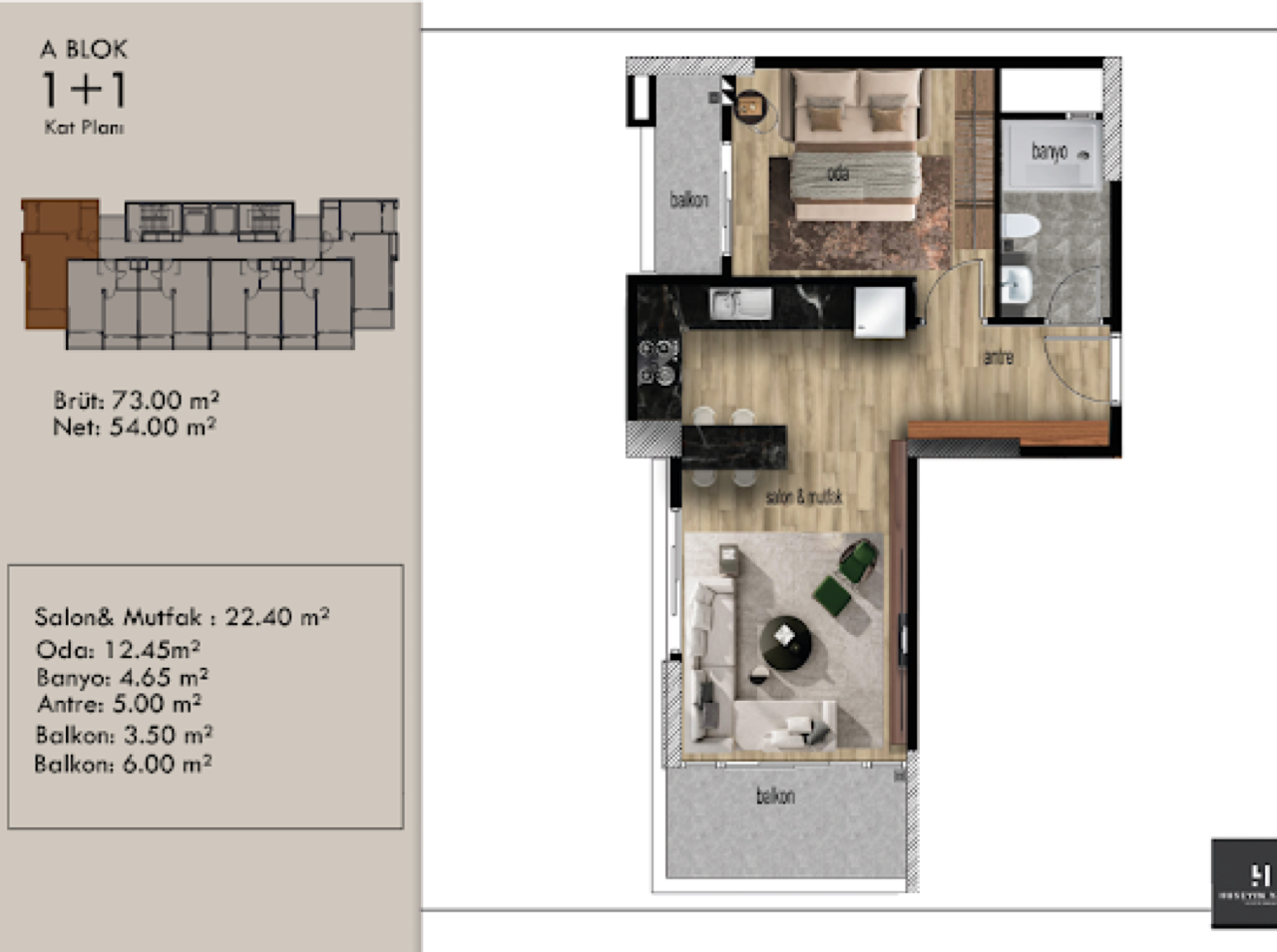 Flat in Mersin, Turkey, 65 m² - picture 16