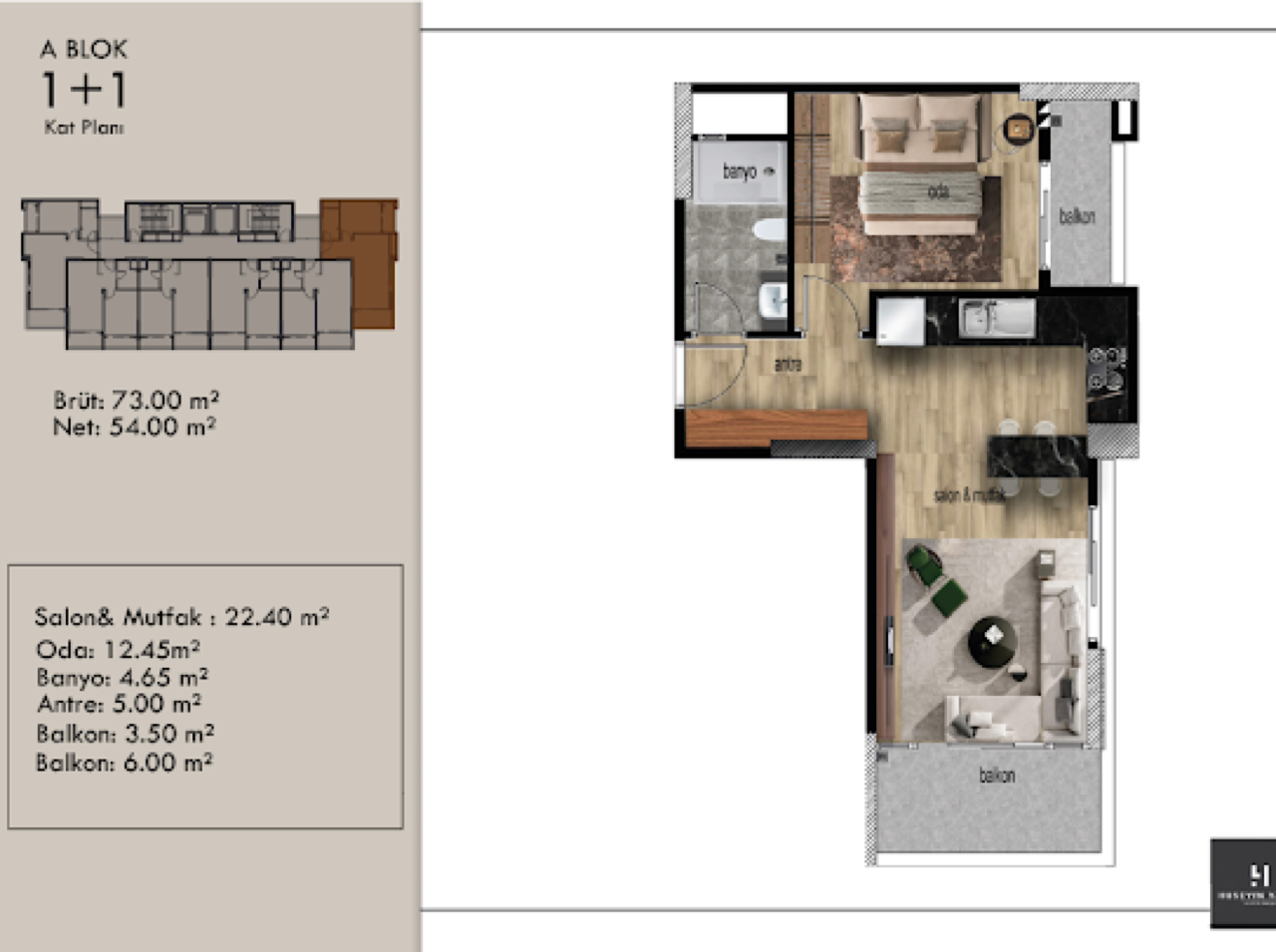 Flat in Mersin, Turkey, 65 m² - picture 17