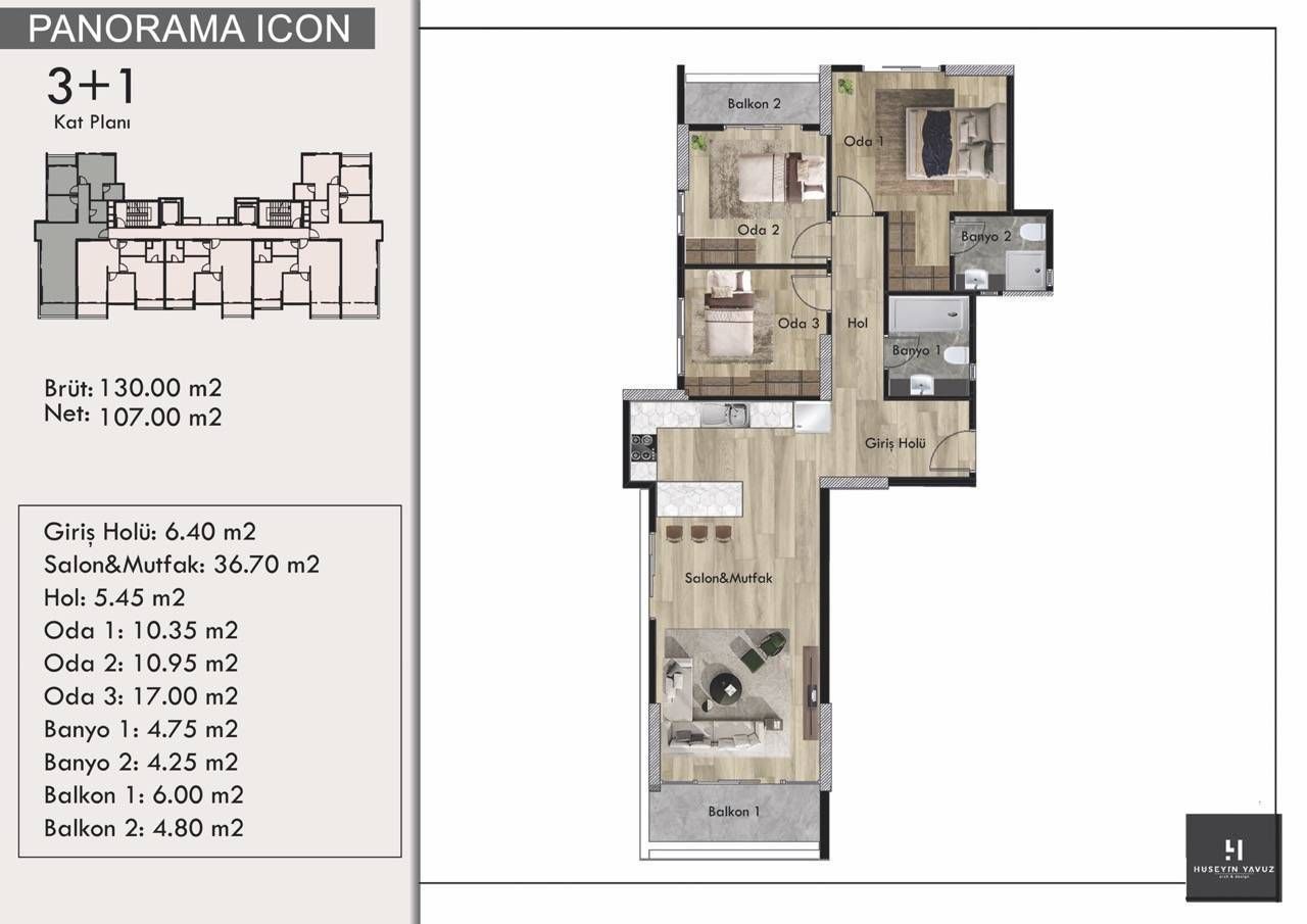 Flat in Mersin, Turkey, 130 m² - picture 18