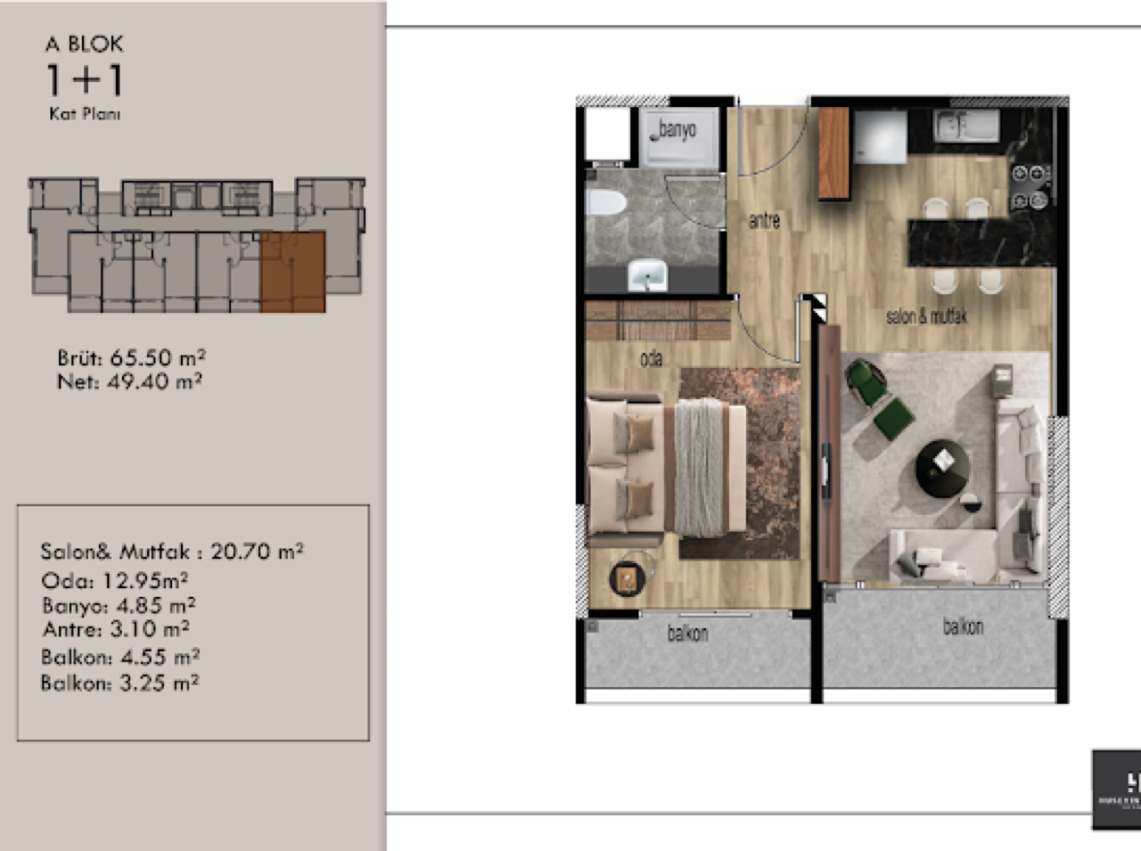 Flat in Mersin, Turkey, 65 m² - picture 19