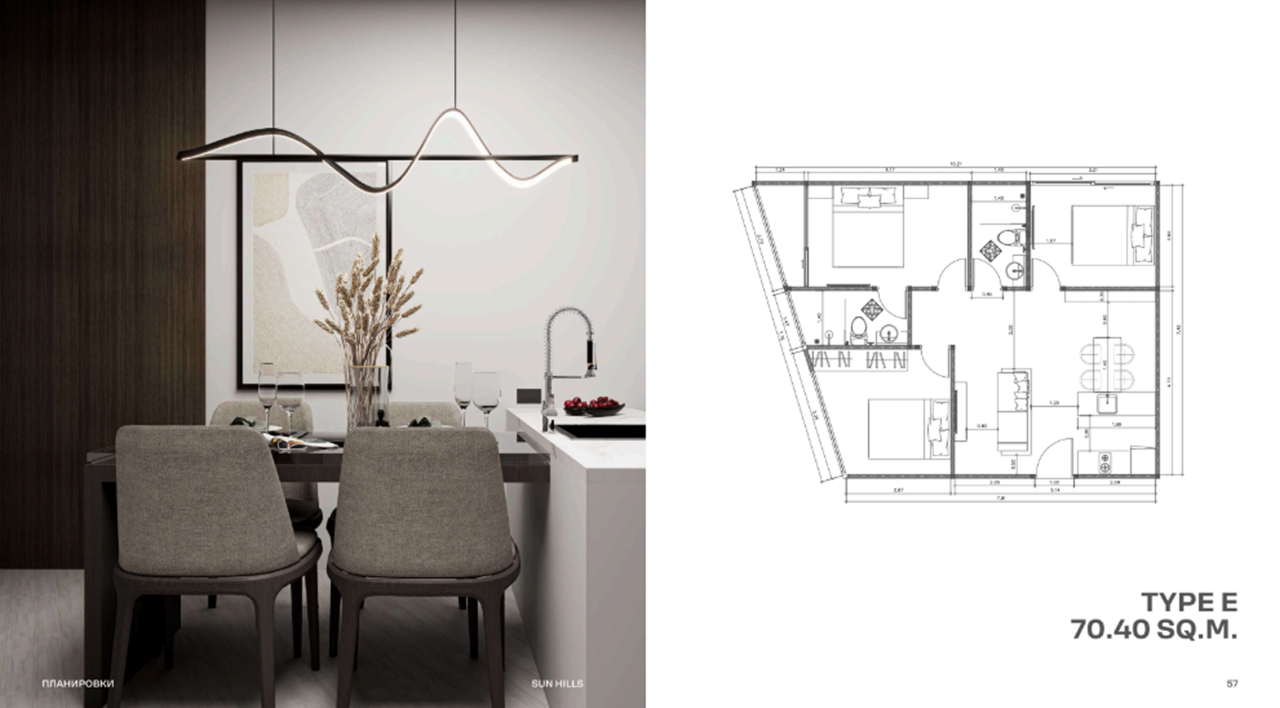 Appartement sur l'île de Phuket, Thaïlande, 70.4 m² - image 2