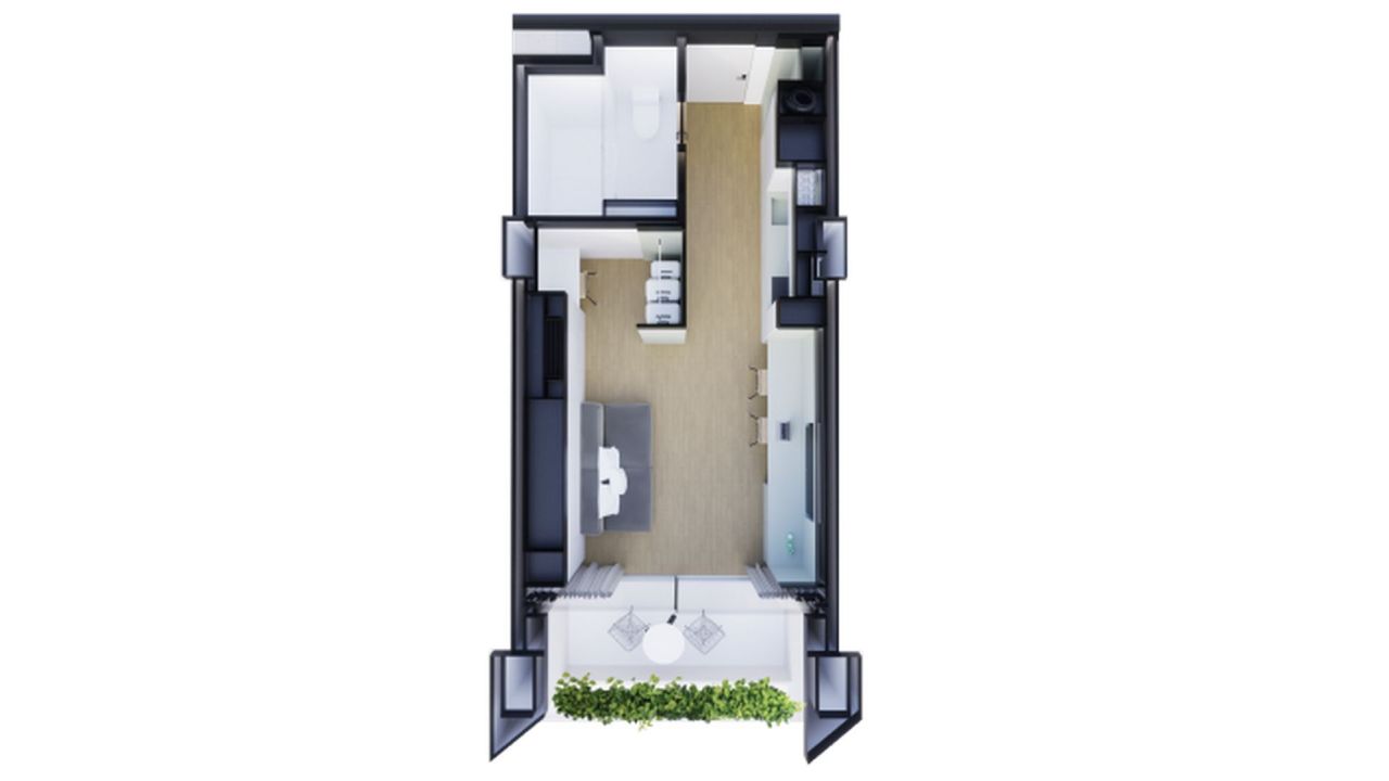 Studio a Phuket, Thailandia, 36 m² - foto 5