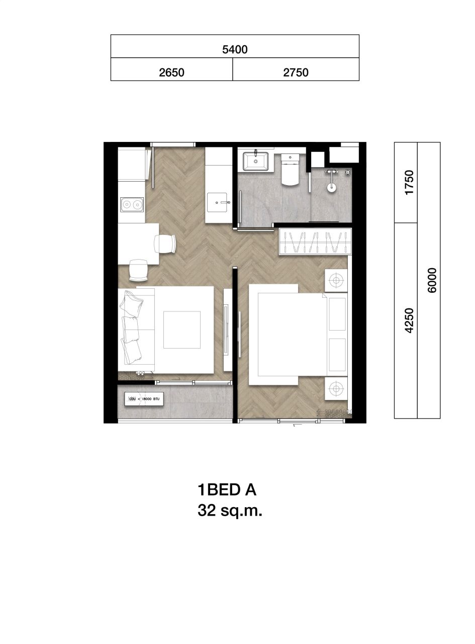 Flat on Phuket Island, Thailand, 32 m² - picture 2