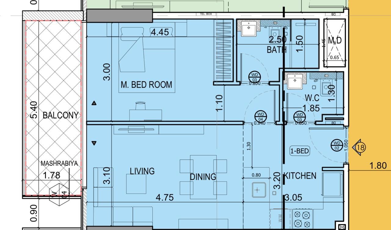 Appartement à Dubaï, EAU, 60 m² - image 13