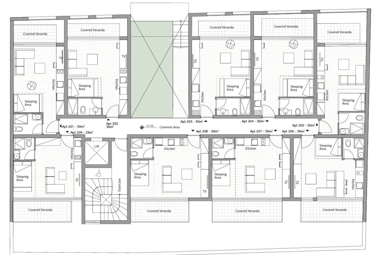 Estudio en Limasol, Chipre, 35 m² - imagen 13