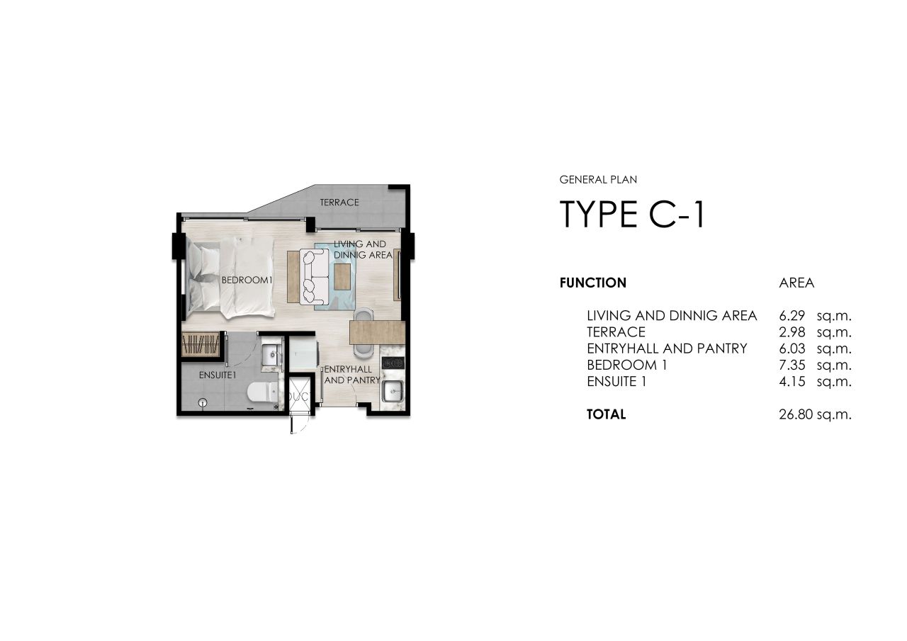 Piso en la isla de Phuket, Tailandia, 26.8 m² - imagen 2