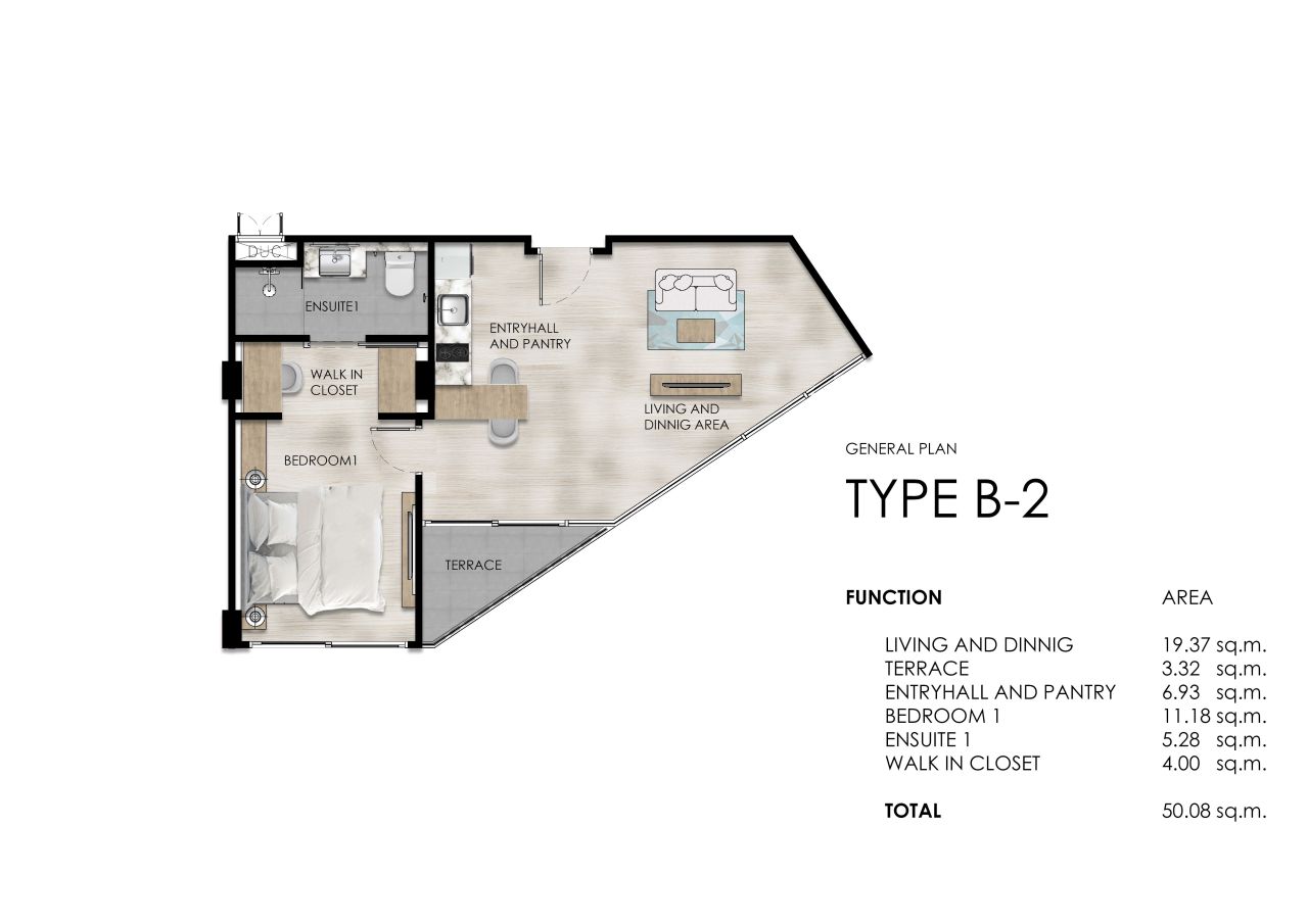 Flat on Phuket Island, Thailand, 50.08 m² - picture 2