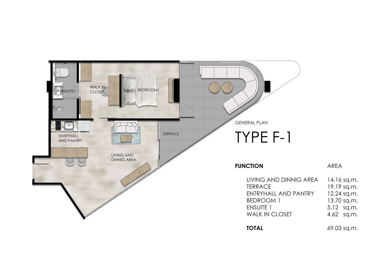 Piso en la isla de Phuket, Tailandia, 69.03 m² - imagen 2