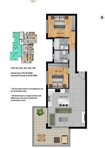 Appartamenti a Limassol, Cipro, 66 m² - foto 7