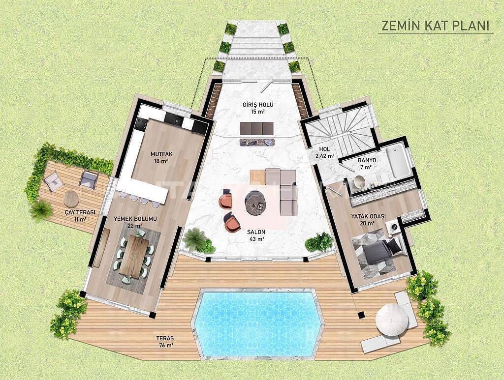 Villa in Bodrum, Türkei, 670 m² - Foto 13