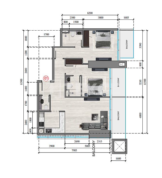 Appartement à Dubaï, EAU, 210 m² - image 13