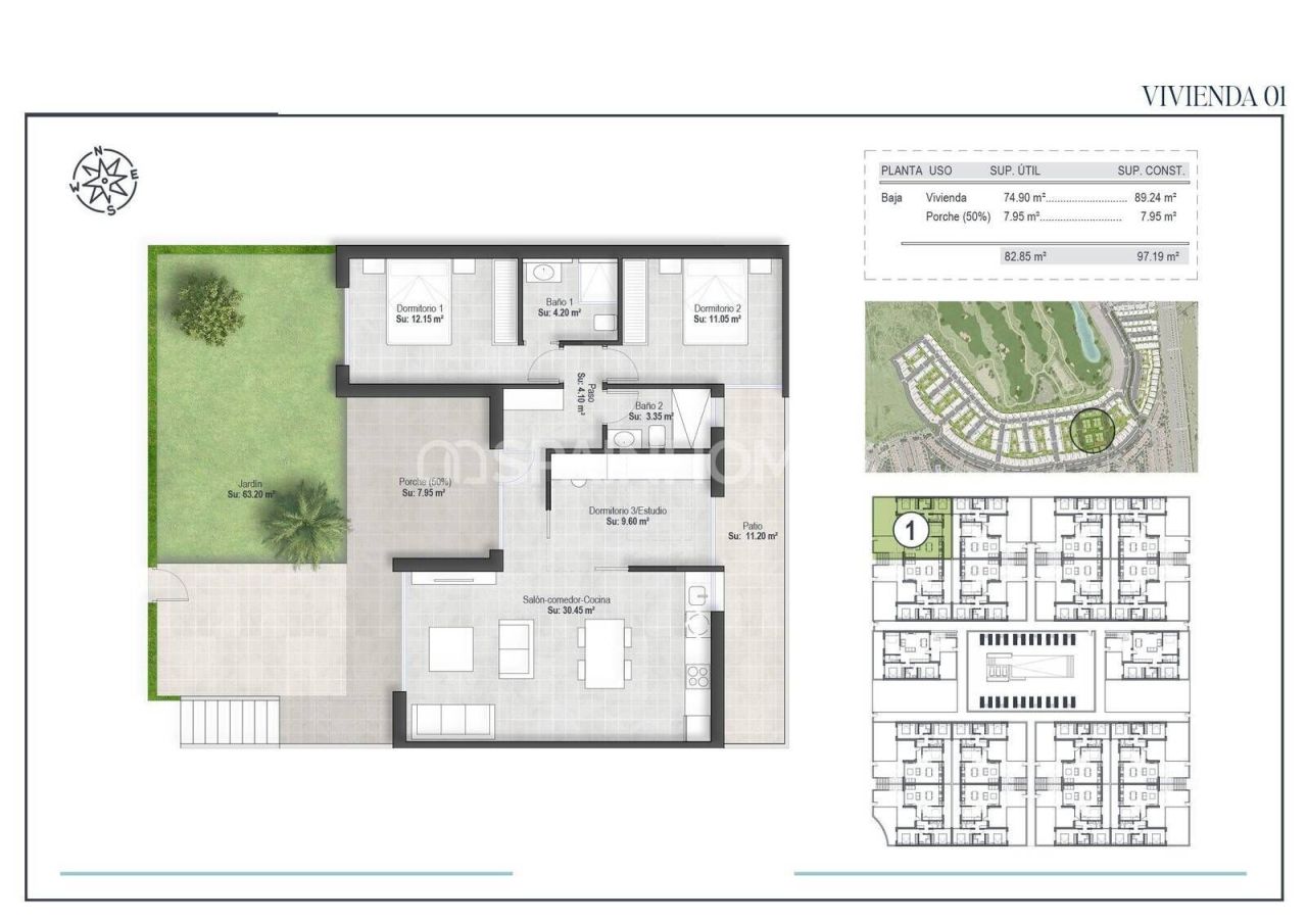 Penthouse in Fuente Alamo, Spain, 74 m² - picture 4