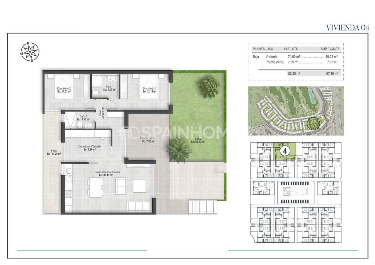 Penthouse in Fuente Alamo, Spain, 74 m² - picture 7