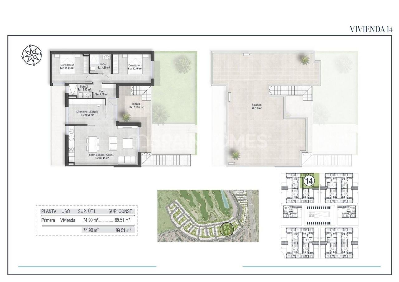 Penthouse in Fuente Alamo, Spain, 88 m² - picture 17