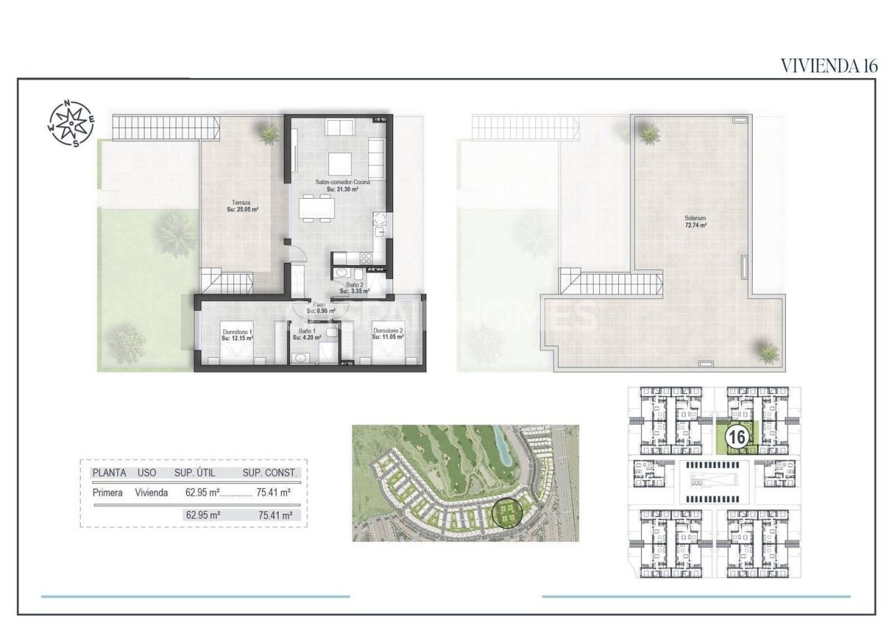 Penthouse in Fuente Alamo, Spain, 74 m² - picture 19