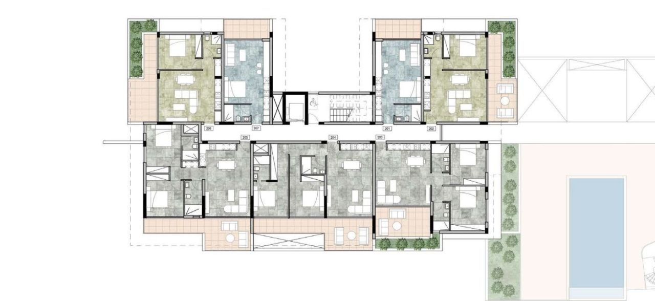 Estudio en Pafos, Chipre, 43 m² - imagen 18