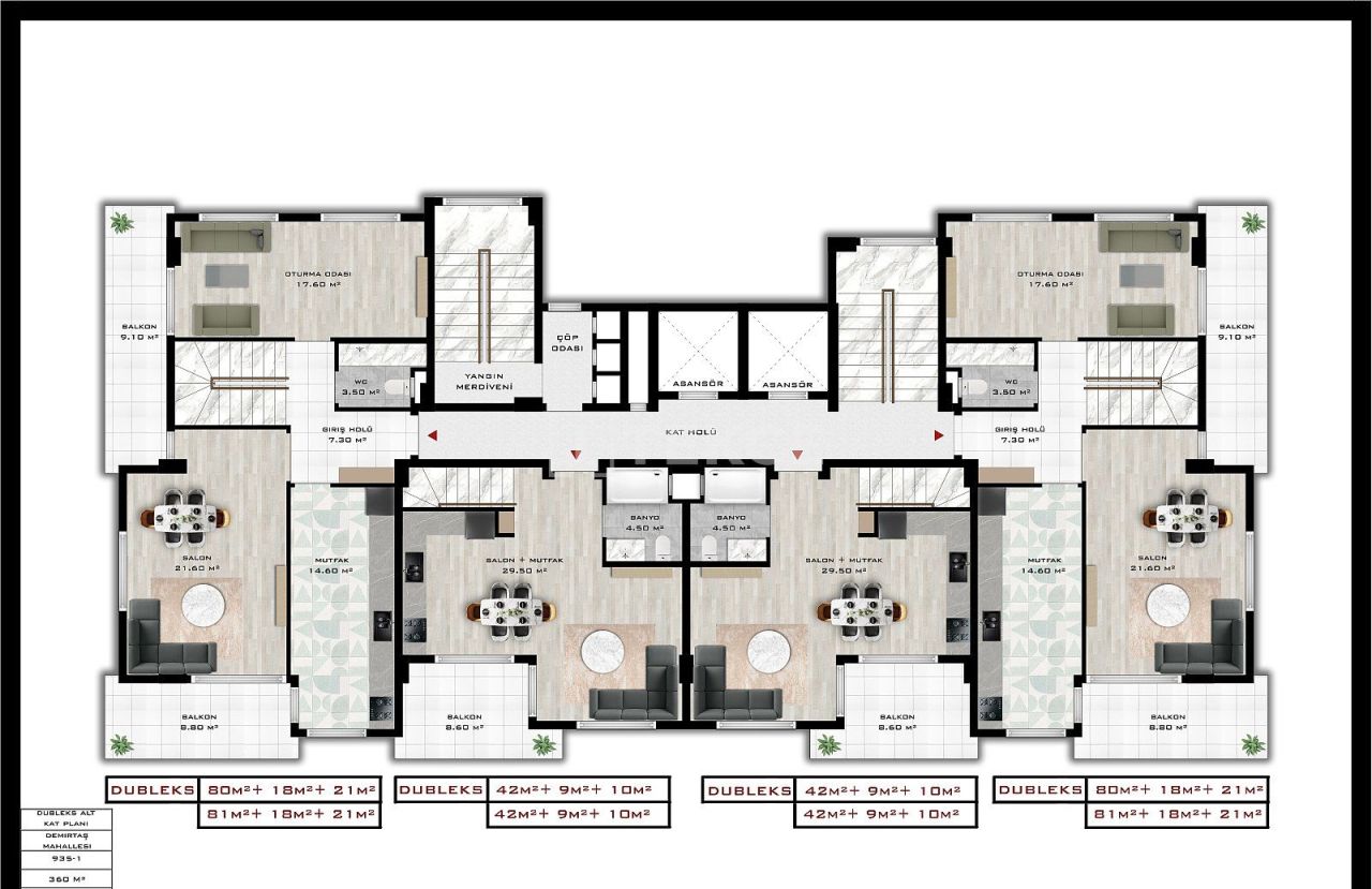 Apartamento en Alanya, Turquia, 61 m² - imagen 7