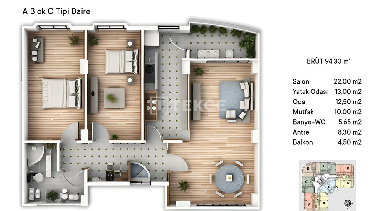 Appartamenti Çınarcık, Turchia, 169 m² - foto 12