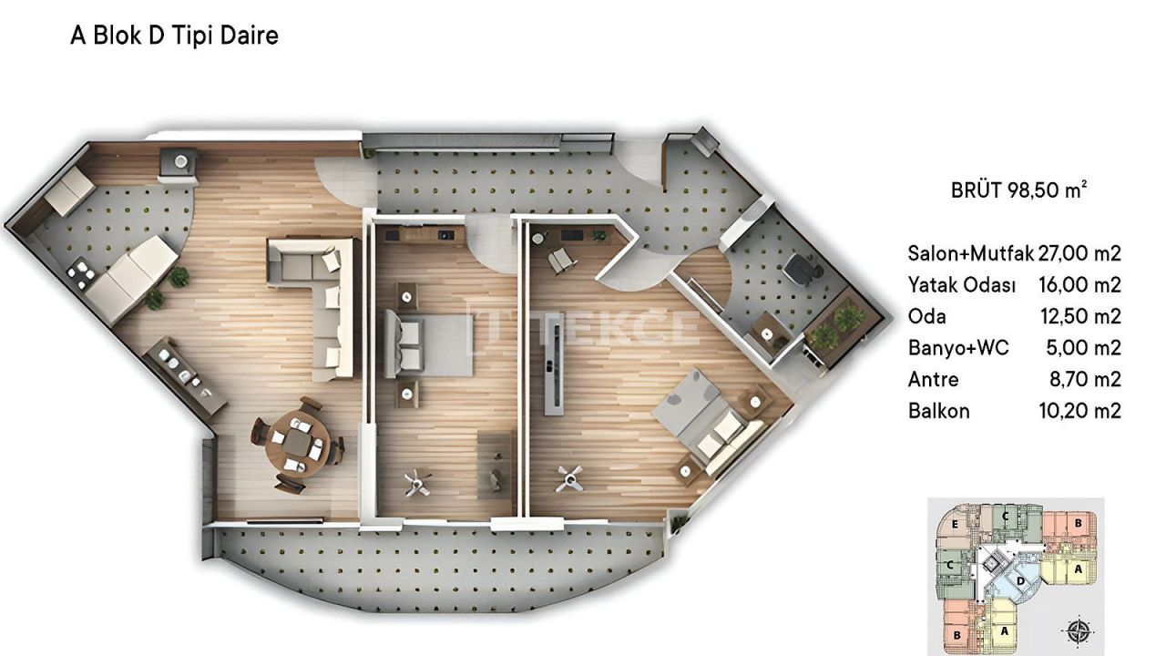 Appartamenti Çınarcık, Turchia, 99 m² - foto 13