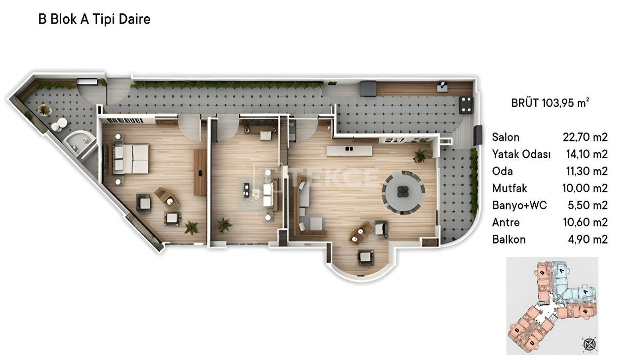 Appartamenti Çınarcık, Turchia, 169 m² - foto 15