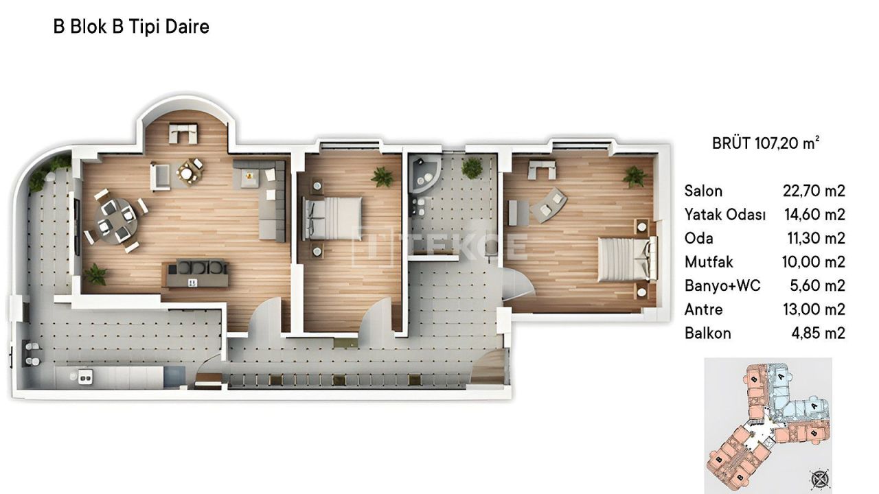 Appartamenti Çınarcık, Turchia, 99 m² - foto 16