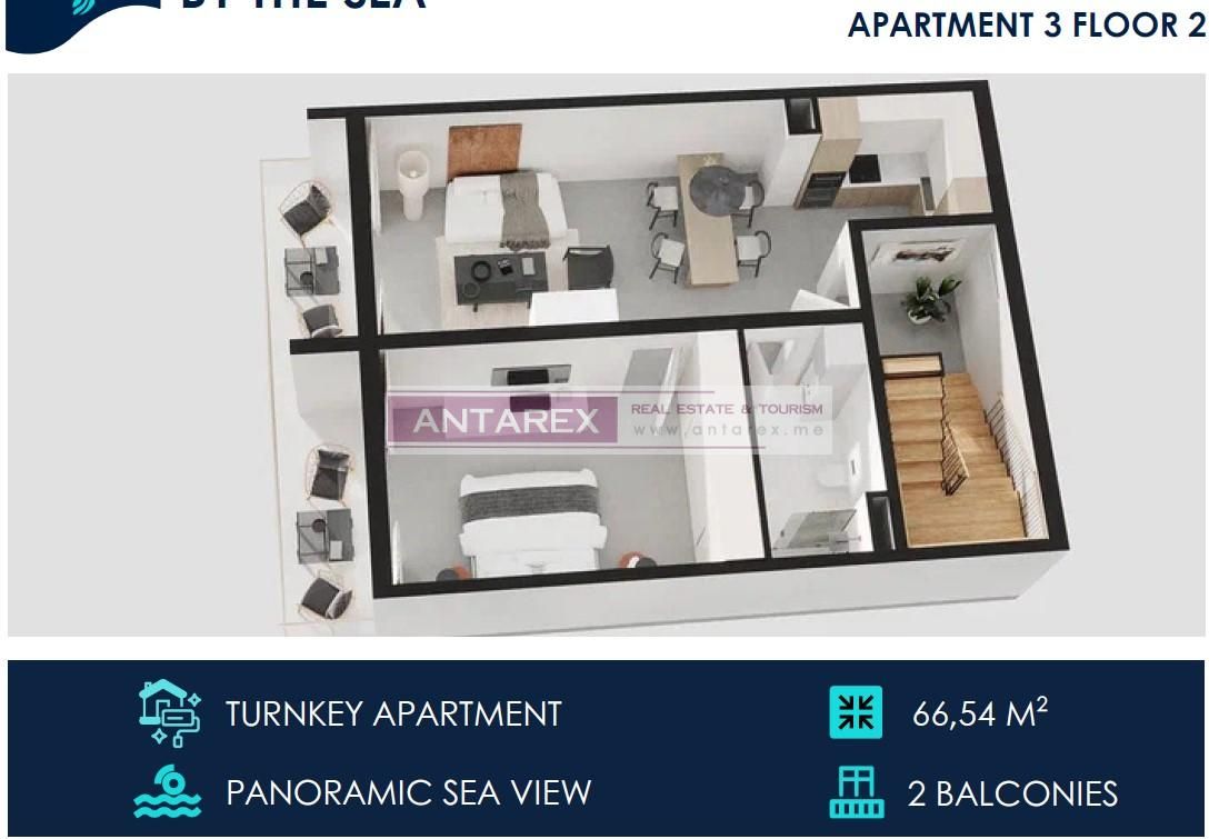 Apartment in Tivat, Montenegro, 63 m² - picture 9