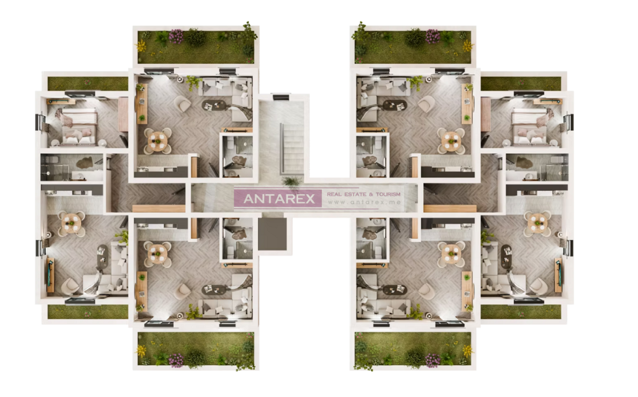 Appartamenti a Radanovići, Montenegro, 66.5 m² - foto 12