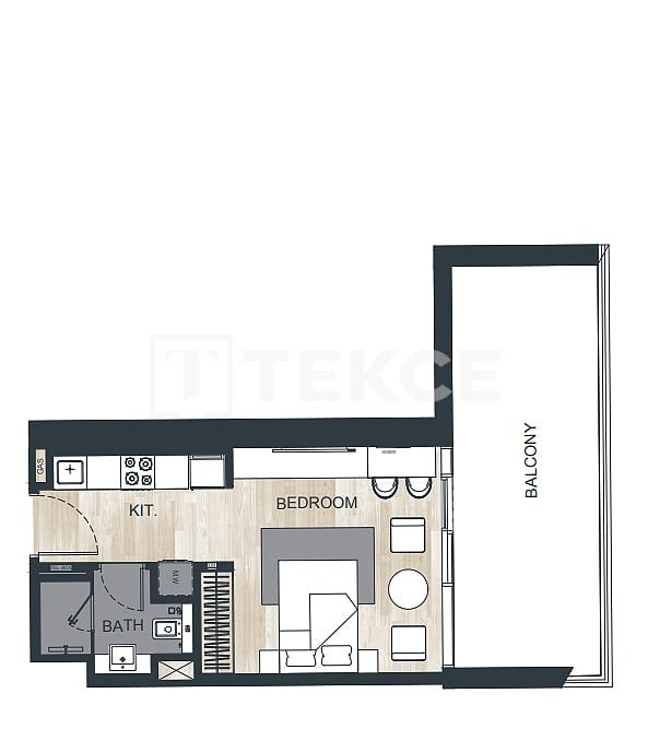 Apartment Al Jaddaf, VAE, 119 m² - Foto 10