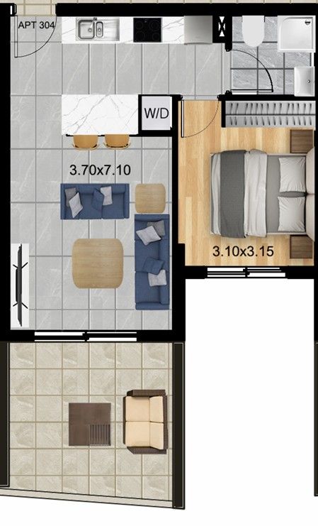 Attico a Limassol, Cipro, 65 m² - foto 11