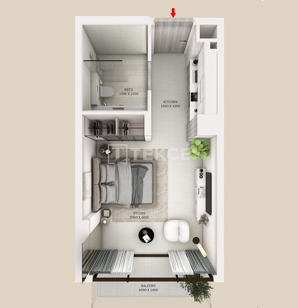 Apartment in Dubai, VAE, 58 m² - Foto 15