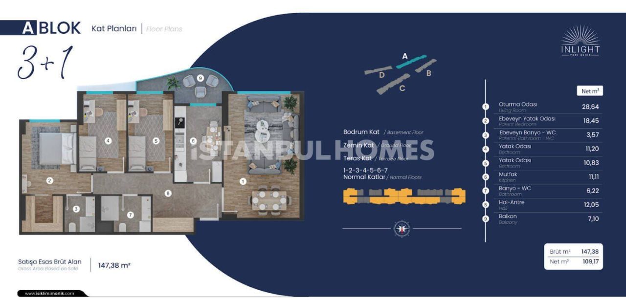 Appartamenti a Pendik, Turchia, 110 m² - foto 16