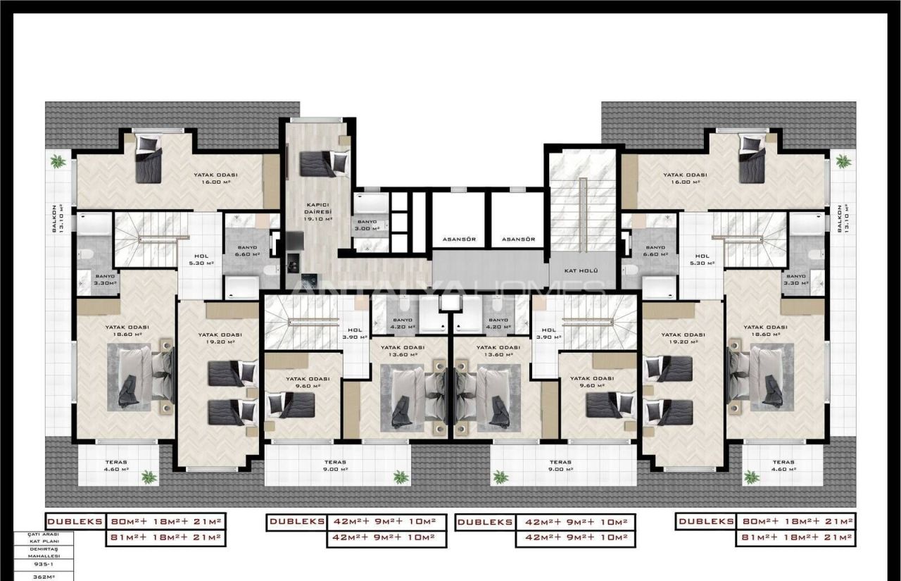 Appartamenti a Alanya, Turchia, 61 m² - foto 11