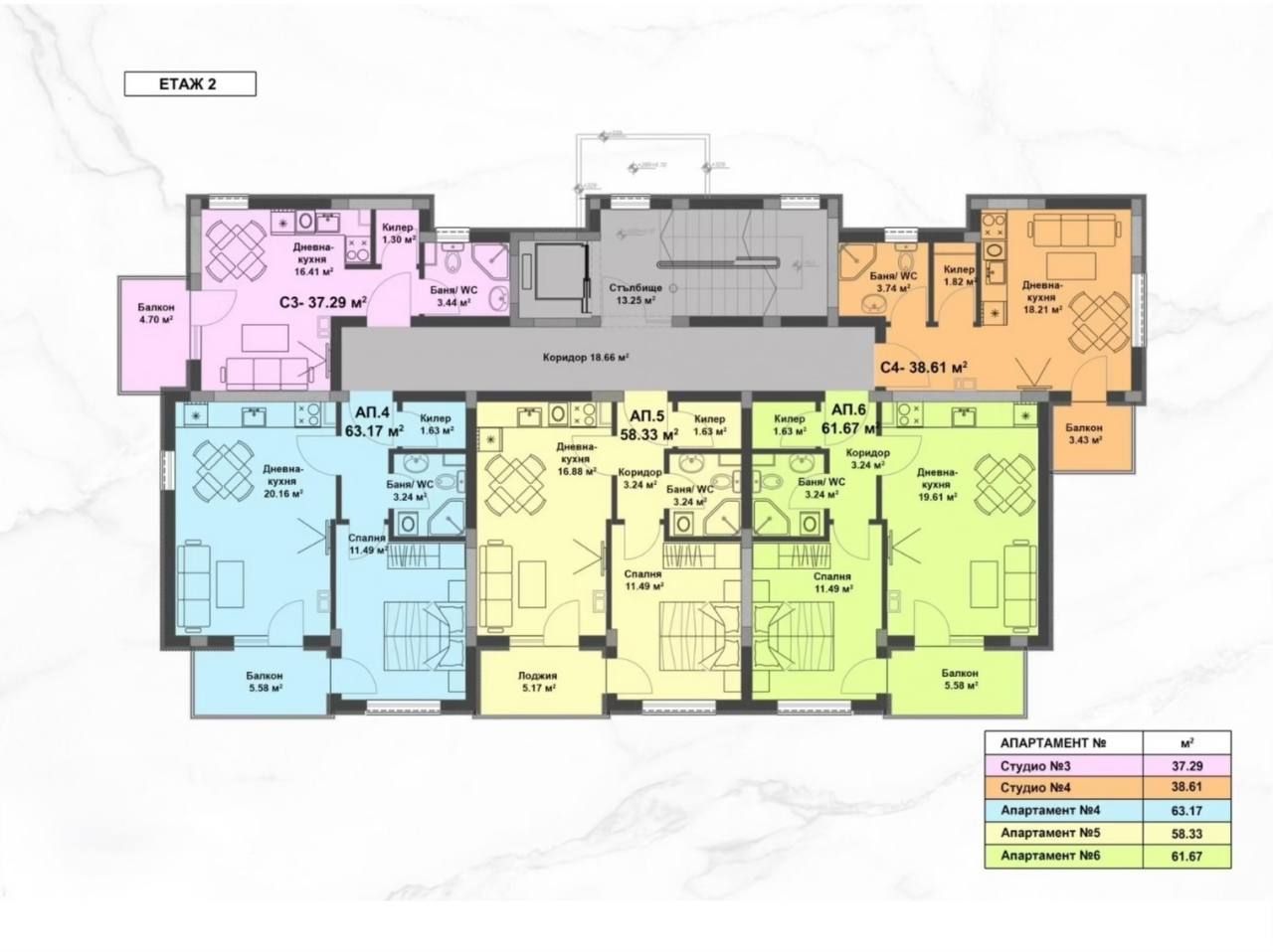 Appartamento a Spiaggia assolata, Bulgaria, 35 m² - foto 9