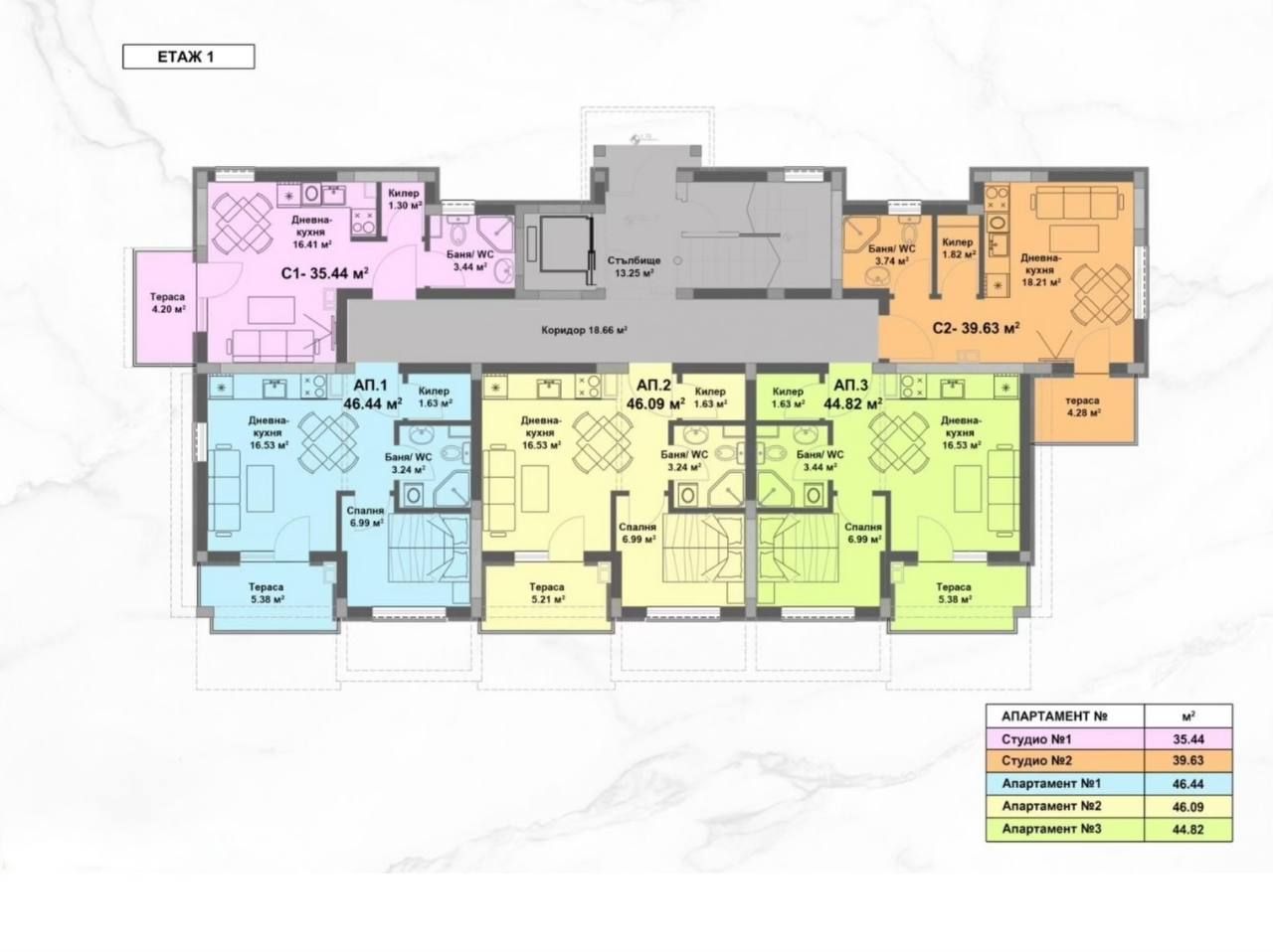 Appartamento a Spiaggia assolata, Bulgaria, 35 m² - foto 10