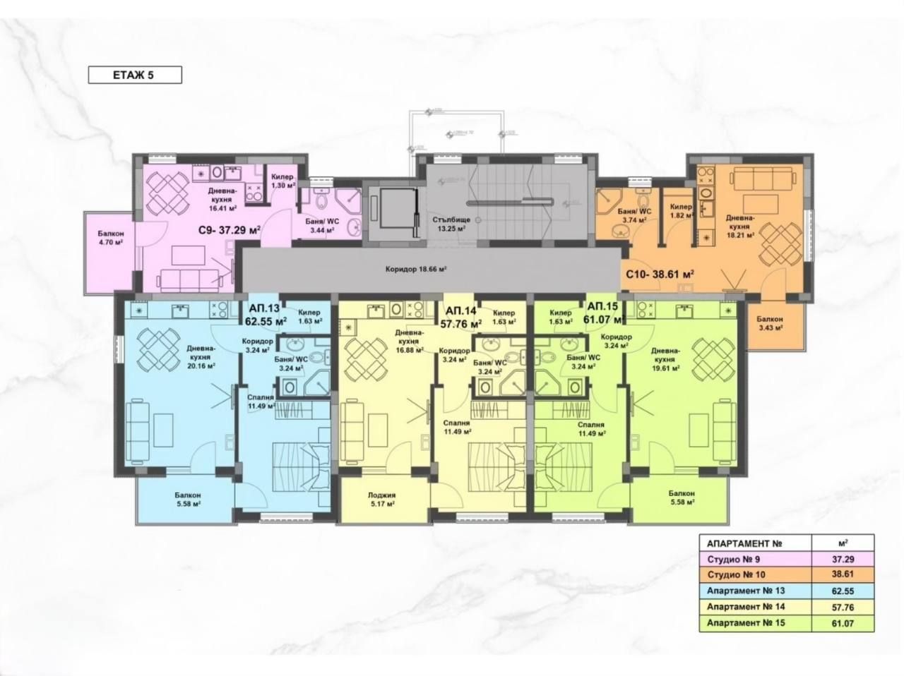Appartamento a Spiaggia assolata, Bulgaria, 35 m² - foto 6