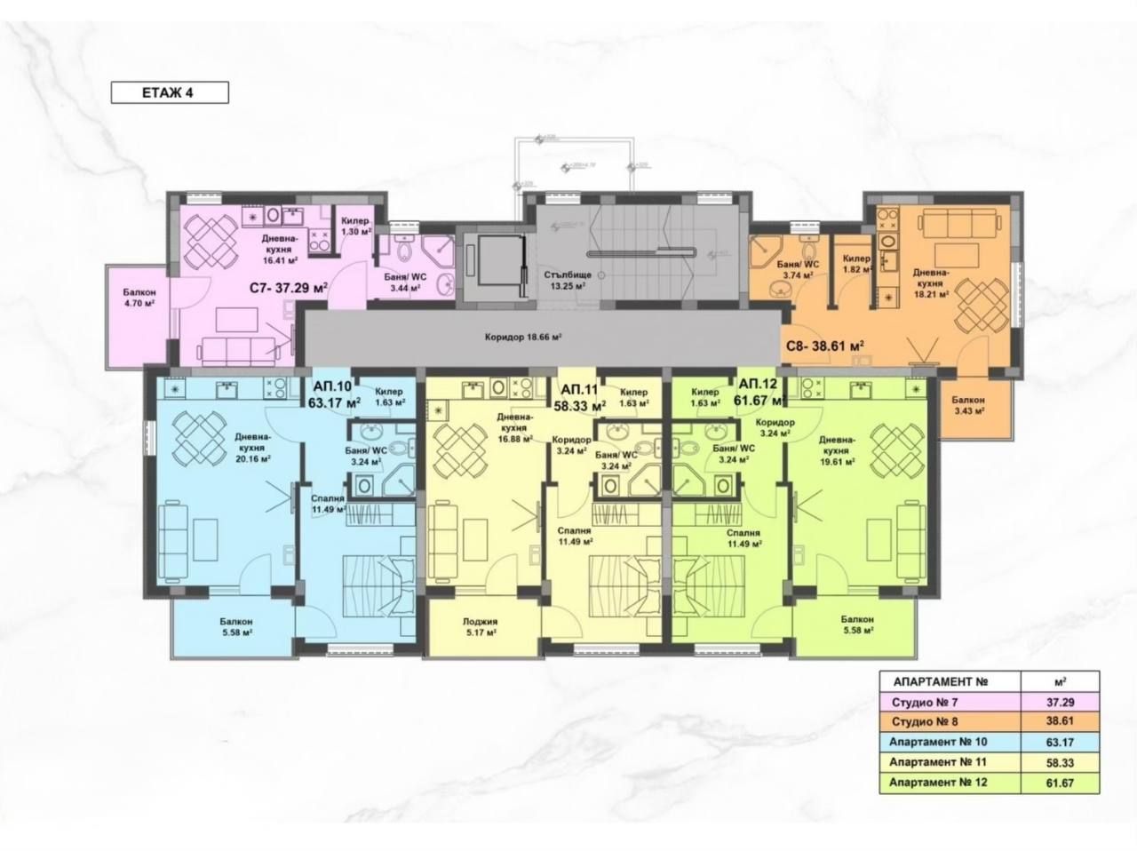 Appartamento a Spiaggia assolata, Bulgaria, 35 m² - foto 7