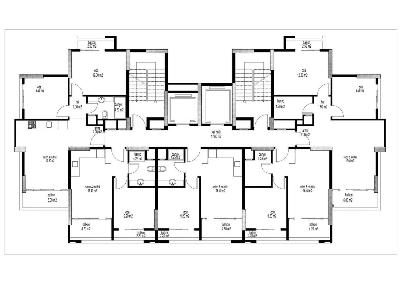 Apartment Mezitli, Turkey, 56 m² - picture 18