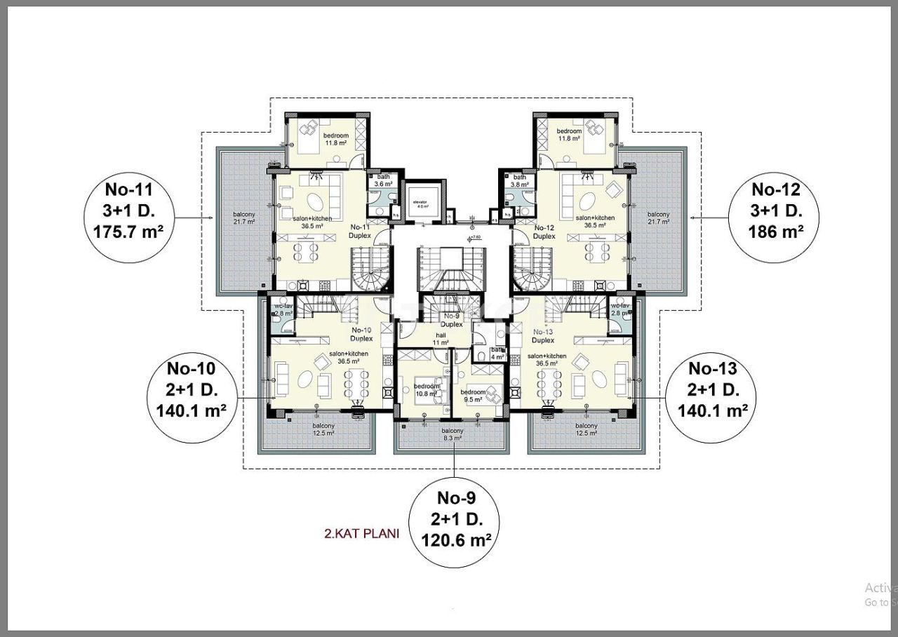 Penthouse in Alanya, Turkey, 130 m² - picture 11