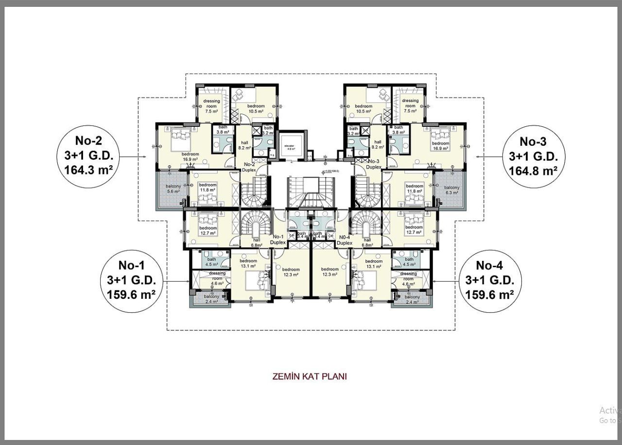 Appartamenti a Alanya, Turchia, 100 m² - foto 13