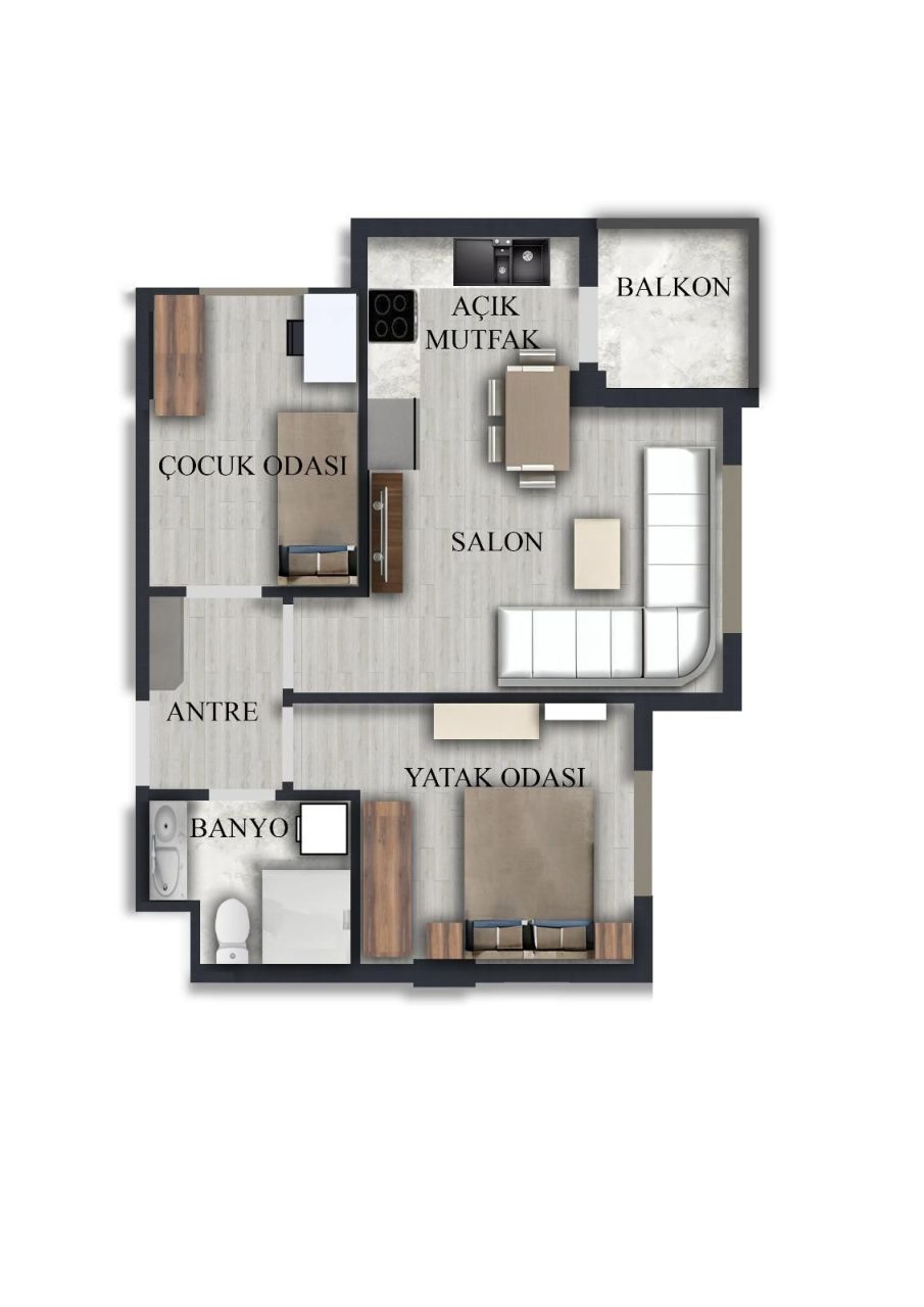 Flat in Antalya, Turkey, 55 m² - picture 9