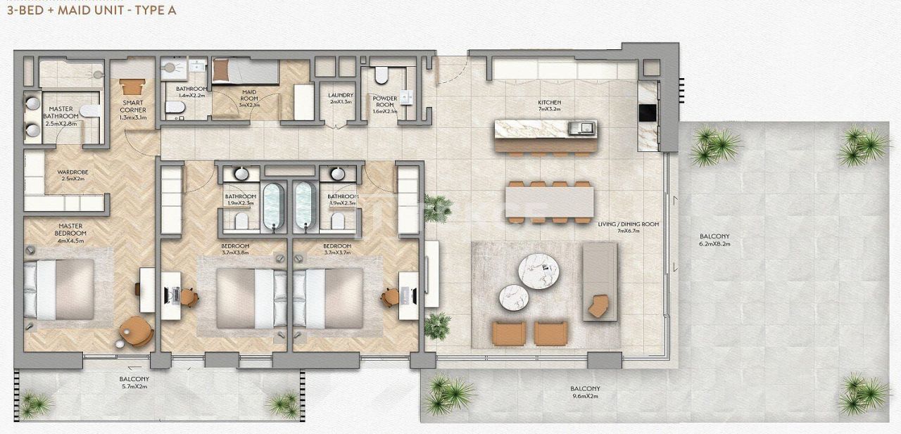 Appartamenti Yas Island, EAU, 205 m² - foto 19